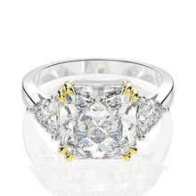 Load image into Gallery viewer, Wong Rain 100% 925 Sterling Silver Created Moissanite Citrine Sapphire Gemstone Wedding Engagement Ring Fine Jewelry Wholesale
