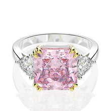 Load image into Gallery viewer, Wong Rain 100% 925 Sterling Silver Created Moissanite Citrine Sapphire Gemstone Wedding Engagement Ring Fine Jewelry Wholesale