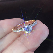 Load image into Gallery viewer, 2020 Modern Fashion Women Ring Trend White AAA Crystal Zircon Engagement Design Rings for Women Wedding Jewelry Gift