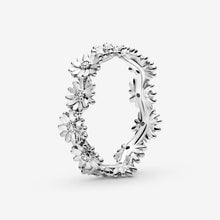 Load image into Gallery viewer, 2020 New Spring Authentic 925 Sterling Silver Ring Sparkling Daisy Flower Crown Rings Women Engagement  Jewelry