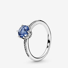 Load image into Gallery viewer, 2020 New Spring Authentic 925 Sterling Silver Ring Sparkling Daisy Flower Crown Rings Women Engagement  Jewelry