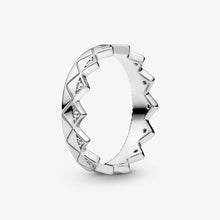 Load image into Gallery viewer, 2020 New Spring Authentic 925 Sterling Silver Ring Sparkling Daisy Flower Crown Rings Women Engagement  Jewelry