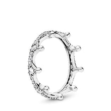 Load image into Gallery viewer, 2020 New Spring Authentic 925 Sterling Silver Ring Sparkling Daisy Flower Crown Rings Women Engagement  Jewelry