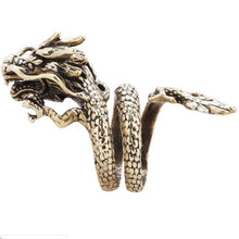 Load image into Gallery viewer, 1 Piece European New Retro Punk Exaggerated Spirit Snake Ring Fashion Personality Stereoscopic Opening Adjustable Ring Jewelry
