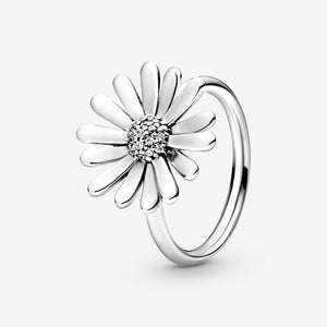 2020 New Spring Authentic 925 Sterling Silver Ring Sparkling Daisy Flower Crown Rings Women Engagement  Jewelry