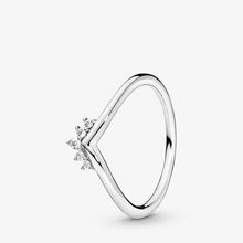 Load image into Gallery viewer, 2020 New Spring Authentic 925 Sterling Silver Ring Sparkling Daisy Flower Crown Rings Women Engagement  Jewelry
